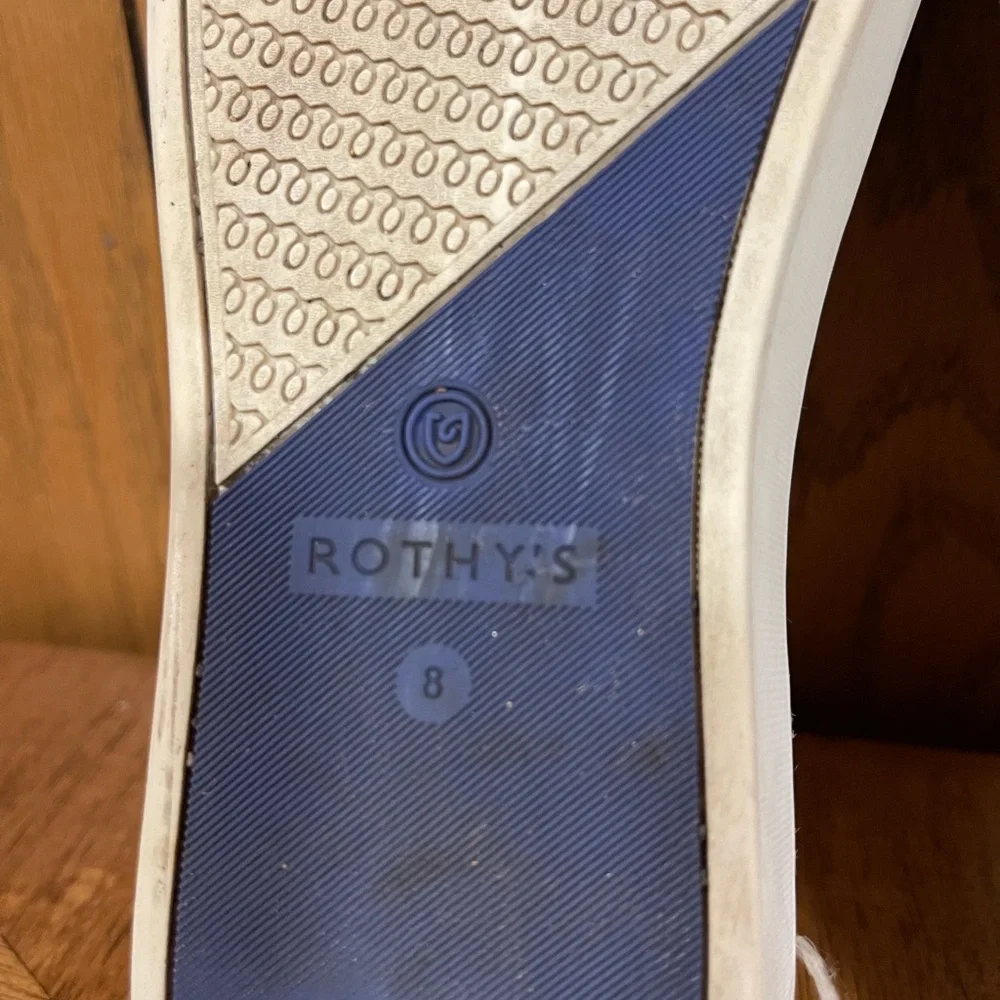 Rothy's The Slip On Sand Knit Fabric Low Everyday Sneakers - Size W8 - Picture 10 of 15